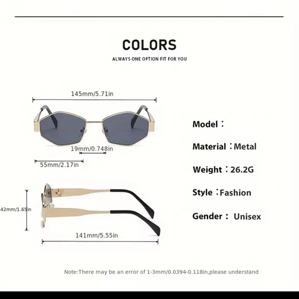 Chic Black and Gold Women's Sunglasses
